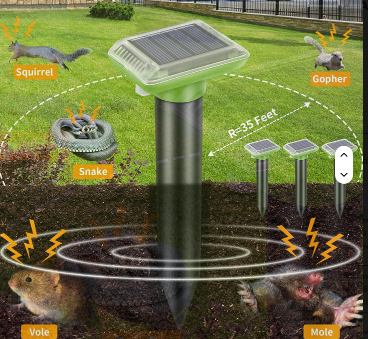 Répulseur solaire anti-rongeurs