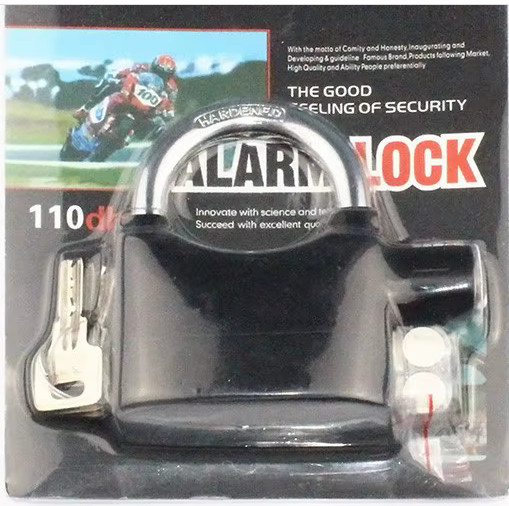 Cadenas Antivol d'alarme pour moto, portes et fenêtres