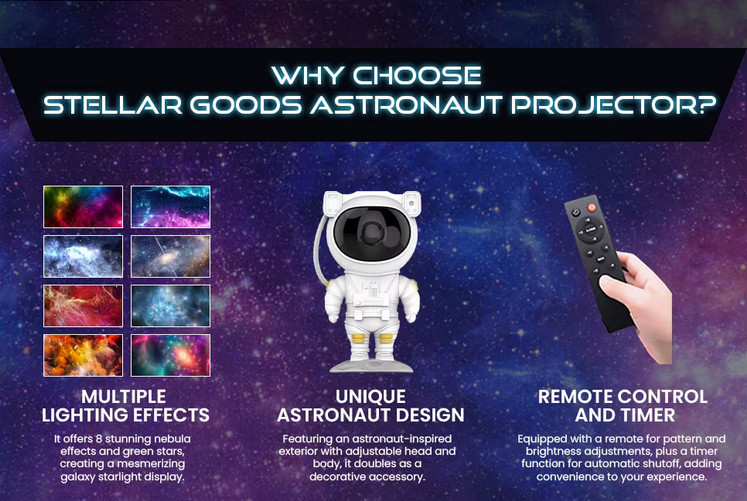  Projecteur de lumières astronaute