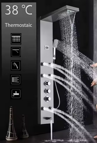 Colonnes de douche multifonction de diverses couleurs