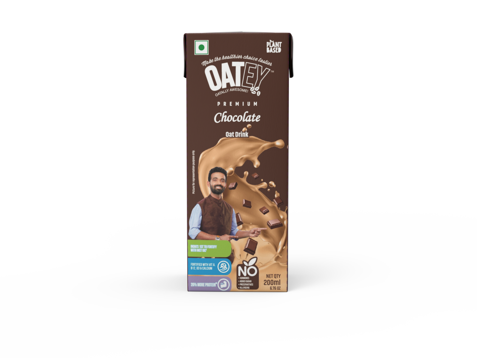 OATEY Premium Chocolate Oat Milk: Pack of 27 (5.4 L) | Chocolate Plant Based Vegan Milk India