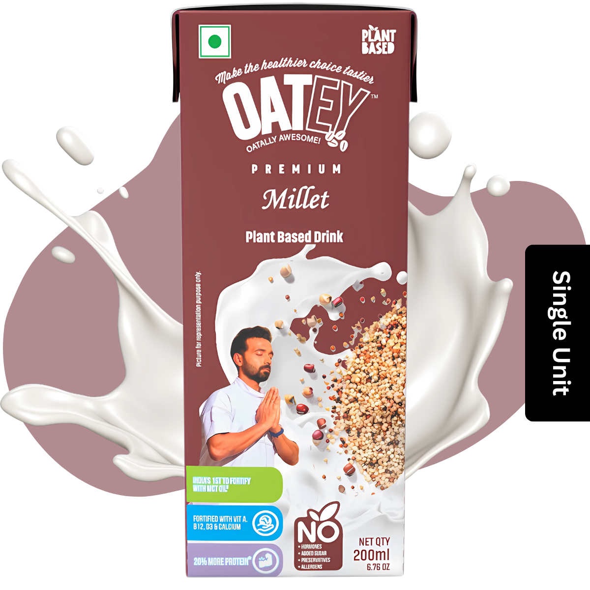 Oatey Premium Millet Milk 200ml | Plant-Based Vegan Milk India