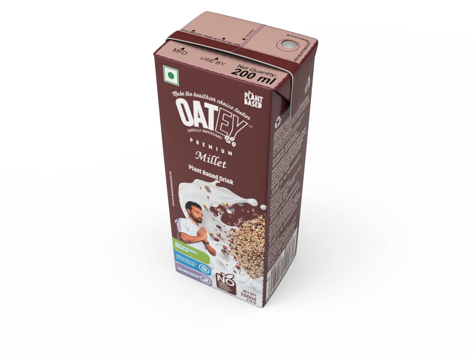 OATEY Premium Millet Milk: Pack of 16 (3.2 L) | Bulk Plant‑Based Milk India