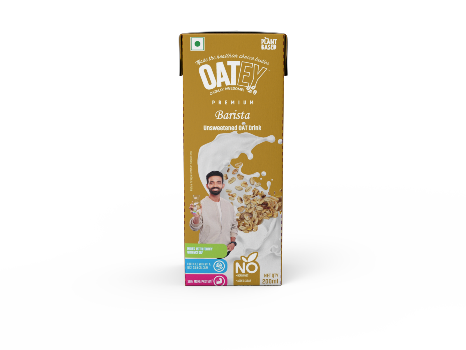 OATEY Premium Barista Oat Milk: Pack of 16 (3.2 L) | Plant-Based Vegan Milk India