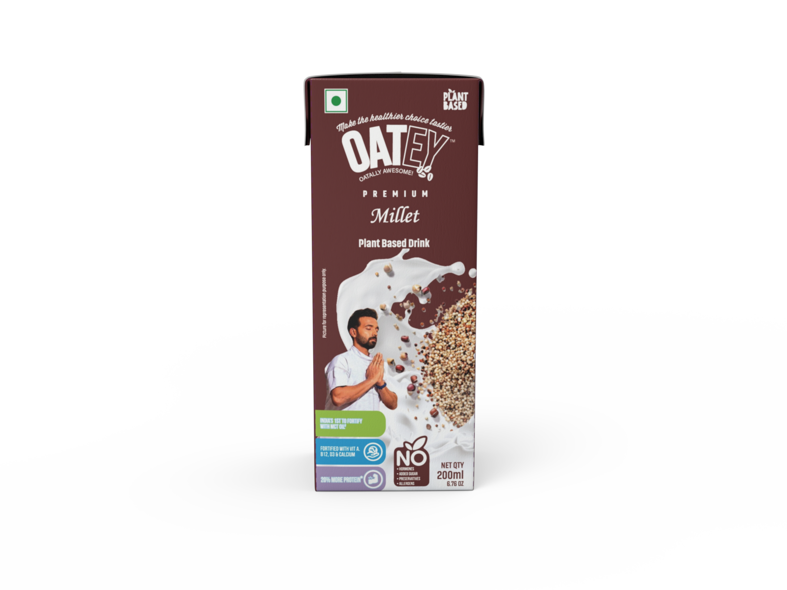 Oatey Premium Millet Milk: Pack of 27 (5.4 L) | Plant Based Vegan Milk India