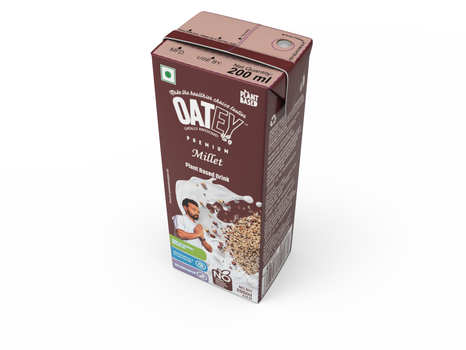 Oatey Premium Millet Milk: Pack of 27 (5.4 L) | Plant Based Vegan Milk India