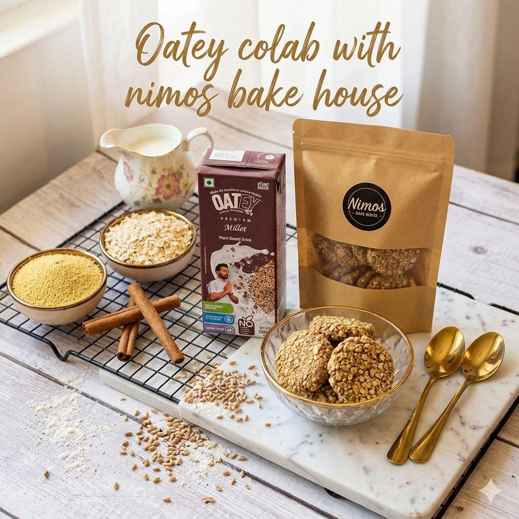 Gut-Friendly Millet Cookies made with Oat Milk OATEY × Nimos Bakehouse