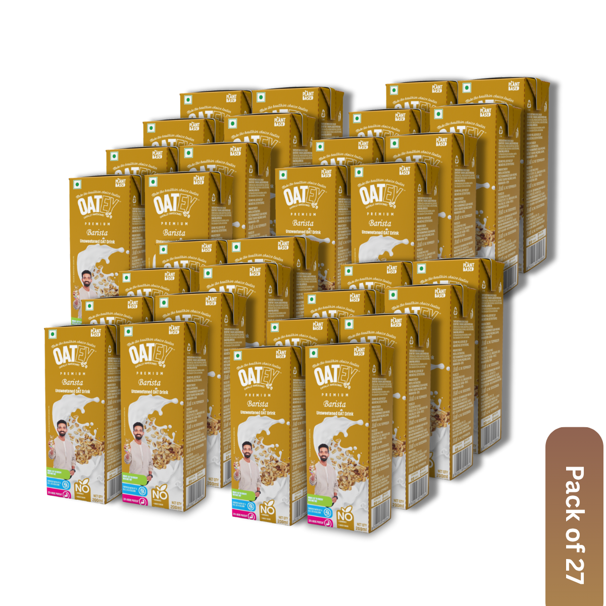 OATEY Premium Barista Oat Milk: Pack of 27 (5.4 L) | Plant-Based Vegan Milk India