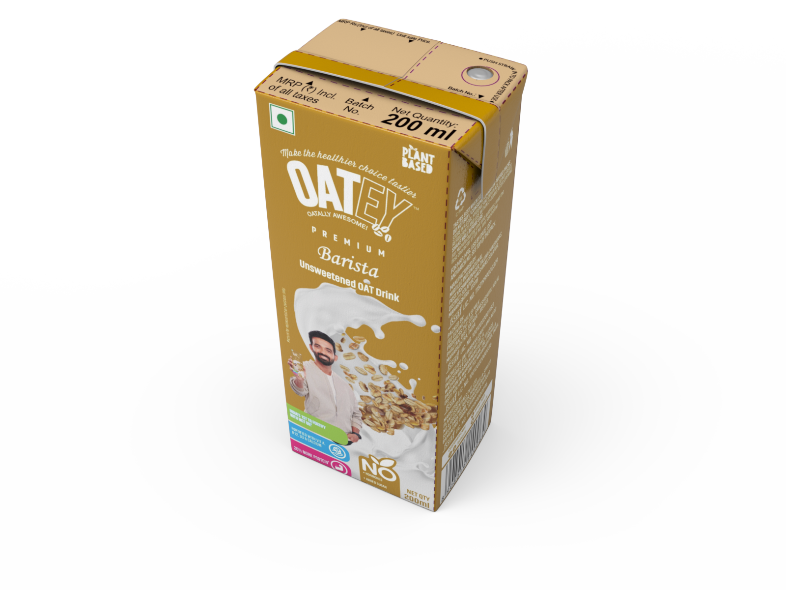OATEY Premium Barista Oat Milk 200ml | Plant-Based Vegan Milk India
