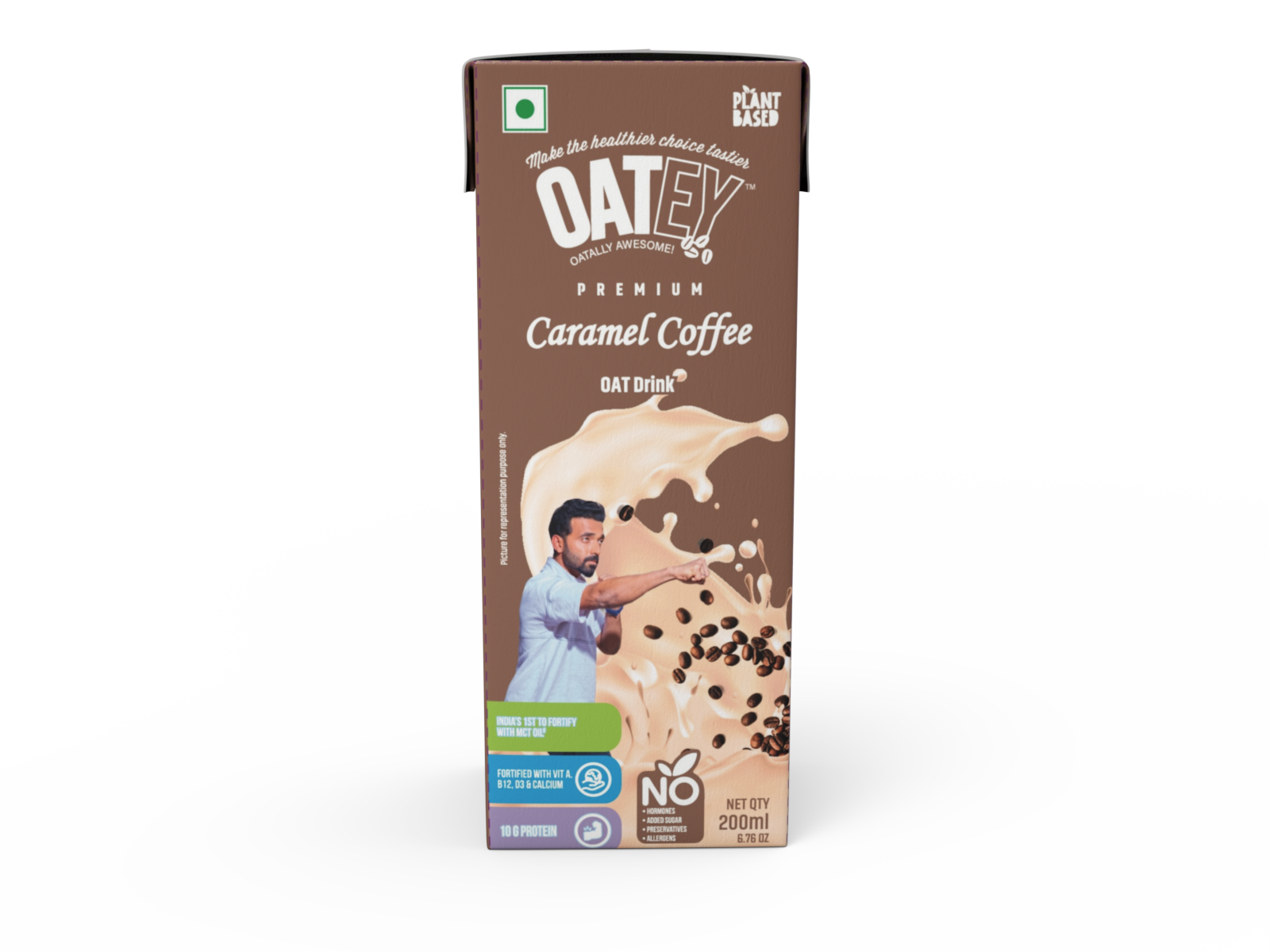 OATEY Premium Caramel Coffee Oat Milk 200ml | Plant-Based Vegan Milk