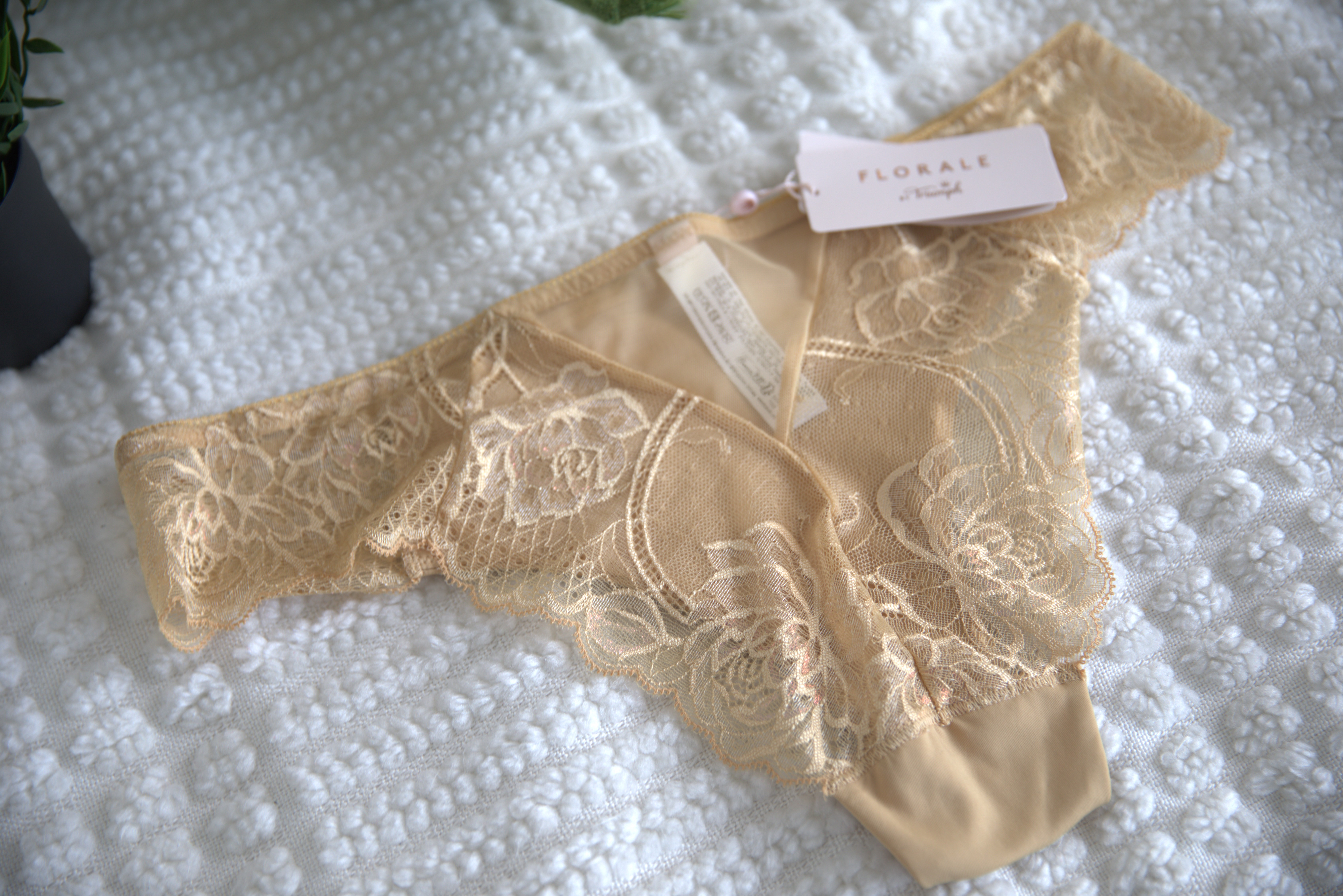 Moteriškos nėrinių kelnaitės Triumph Wild Peony Florale Brazilian