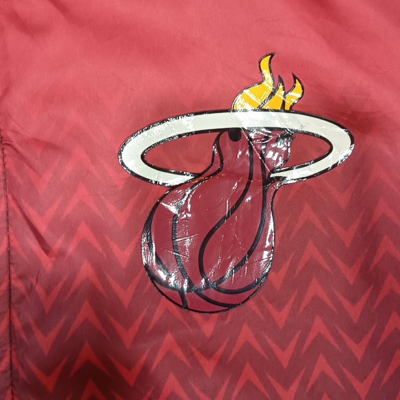  ADIDAS NBA Miami Heat Jacket – Black & Red – Size S