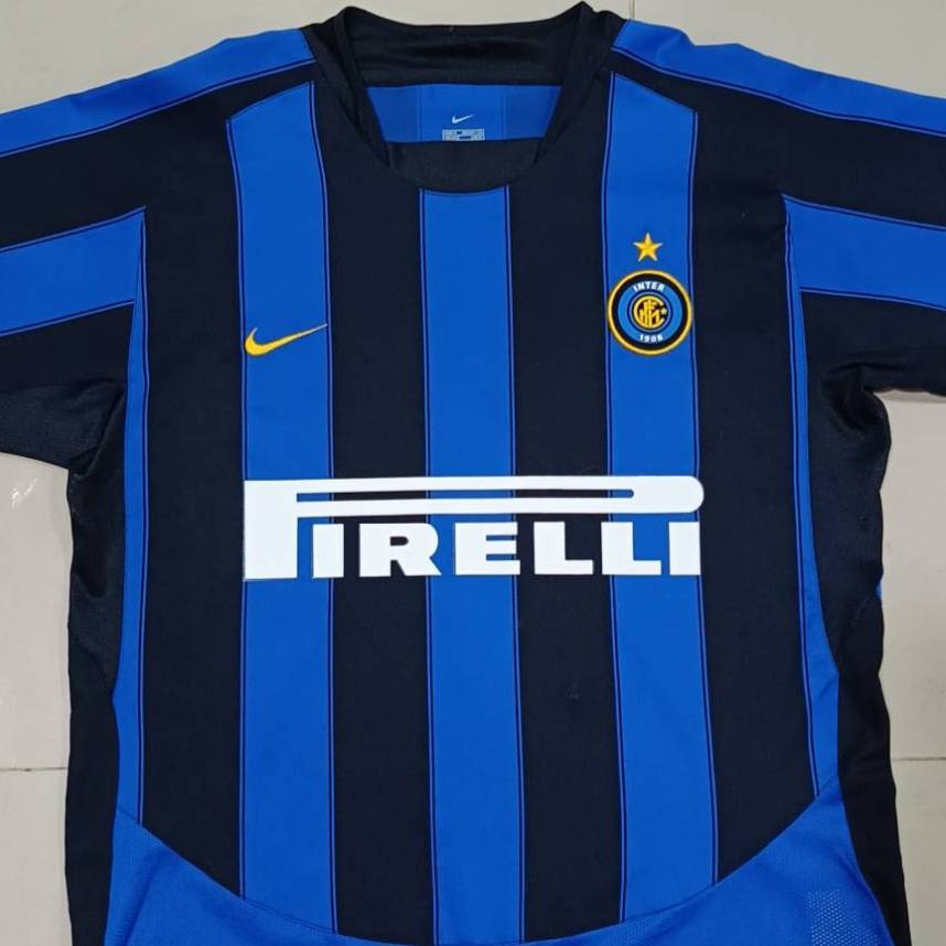 Inter Milan 2003-04 Home Jersey – Nike – Men's Size M (44") – Vintage Football Shirt