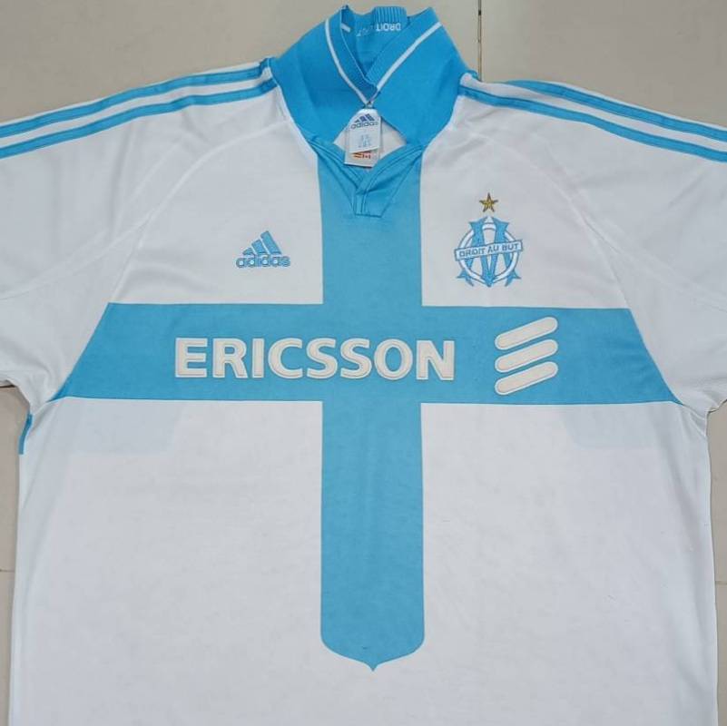 Adidas Olympique Marseille 2000–01 Jersey – Original Vintage Football Shirt – Size XL