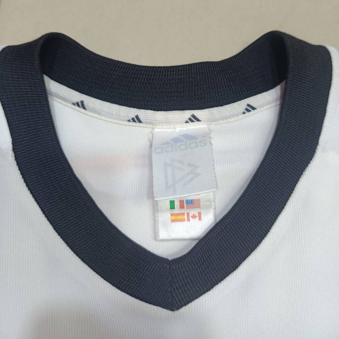 Adidas Germany 2002/03 Home Jersey #13 Ballack – White – Size L/XL – Vintage Football Shirt