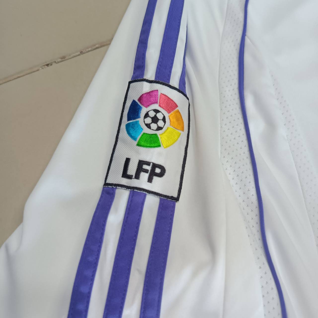 Adidas Real Madrid 2007/08 Home Jersey #7 Raúl – White & Purple – Size L – Vintage Football Shirt