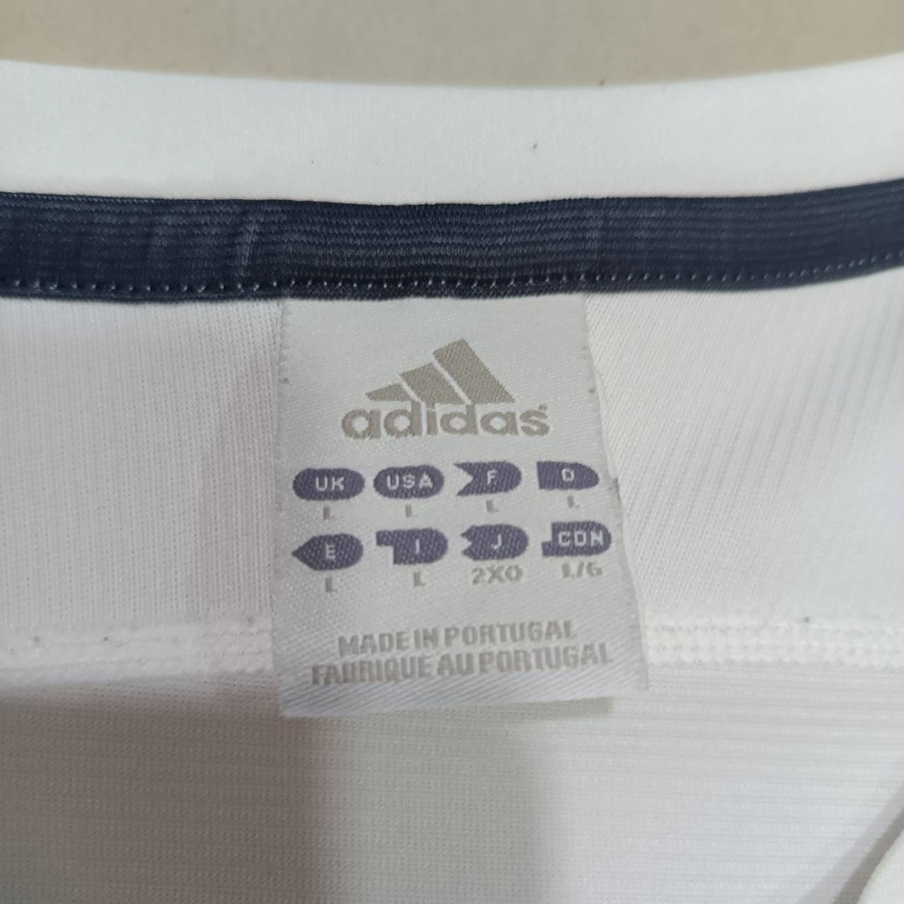 Adidas Real Madrid 2003/04 Home Jersey #9 Ronaldo – White & Black – Size L – Vintage Football Shirt