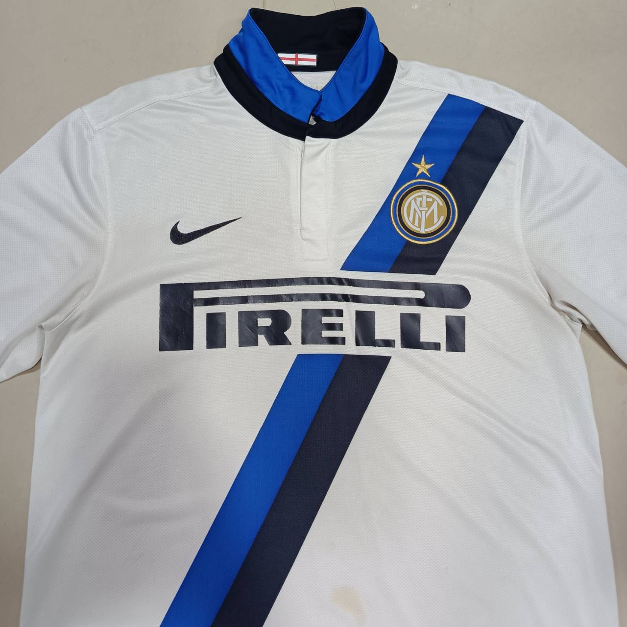 Nike Inter Milan 2011/12 Away Jersey – White – Size M – Authentic Football Shirt
