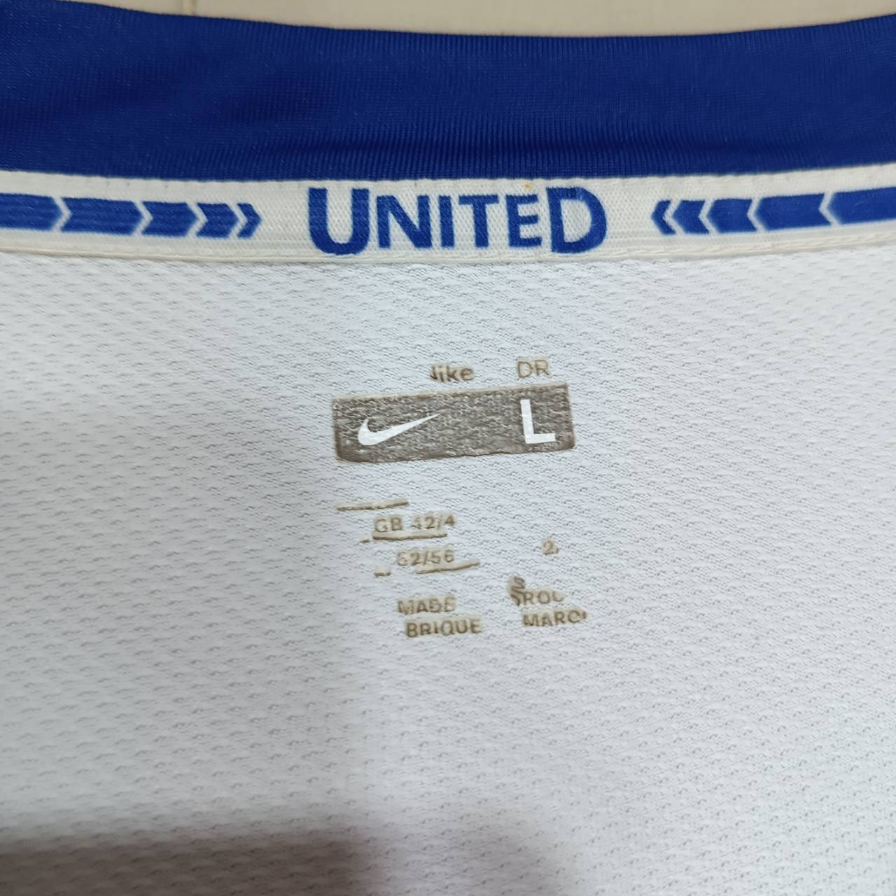 Nike Manchester United 2008/10 Home Jersey – White – Size XL – Authentic Football Shirt