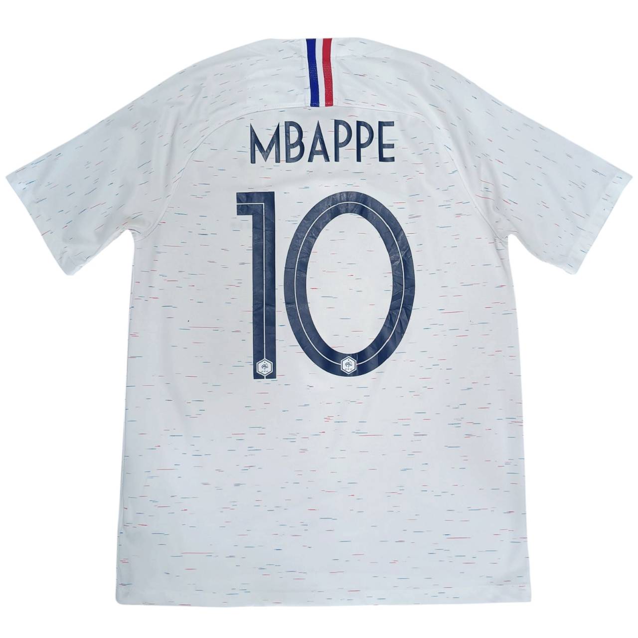Nike France Mbappé 2018–2019 Away Jersey – White – Size M – Authentic Football Shirt