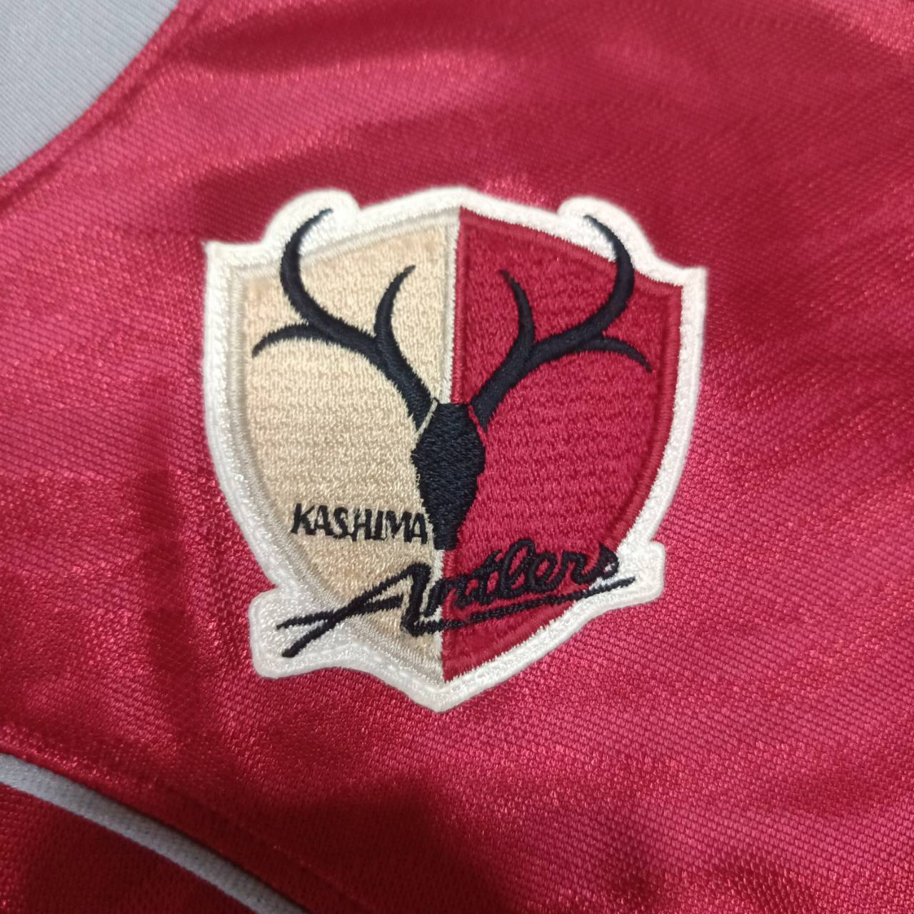 Kashima Antlers 1998/99 Home Jersey – Ennerre NR – Red/Grey – Vintage Football Shirt – Size L