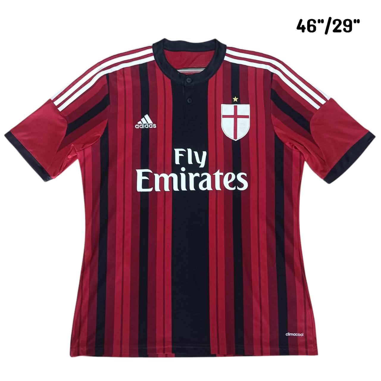 Adidas AC Milan Kaka #22 2014/15 Home Jersey – Champions League & Serie A – Size L – Football Shirt