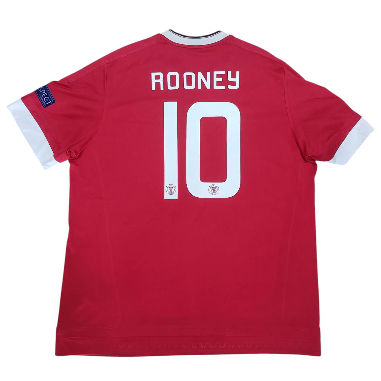 Adidas Manchester United Rooney #10 Jersey 2015/16 UEFA Champions League – Red – Size XL