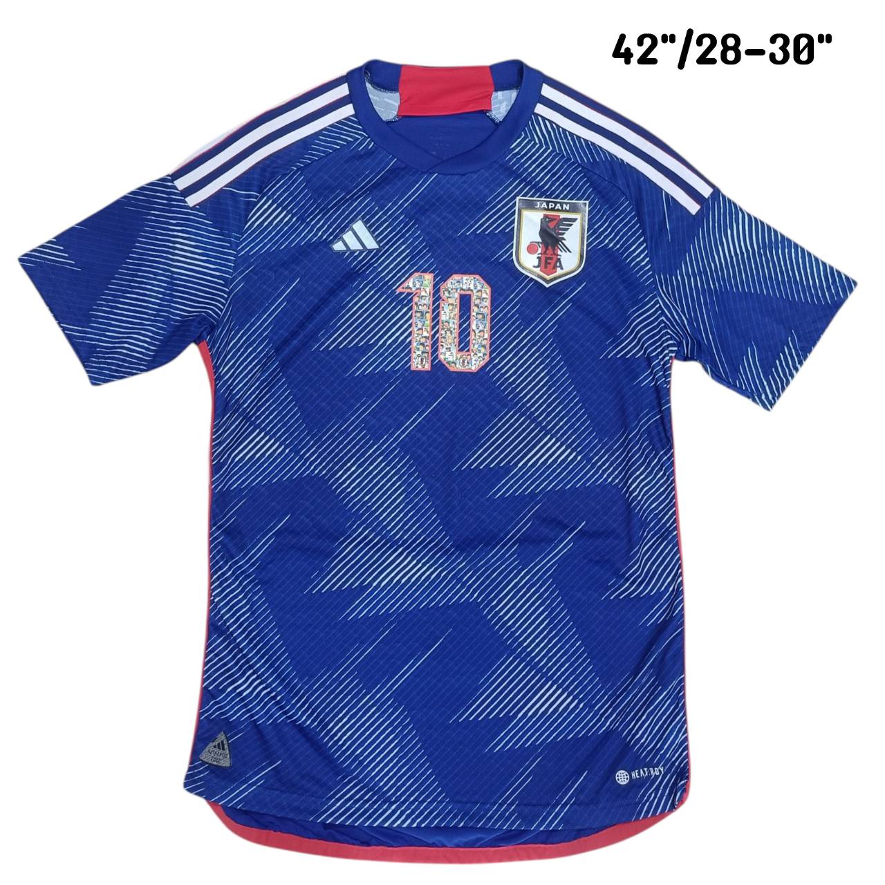 Adidas Japan 2022 Home Jersey – Blue – #10 – Size M – Football Shirt