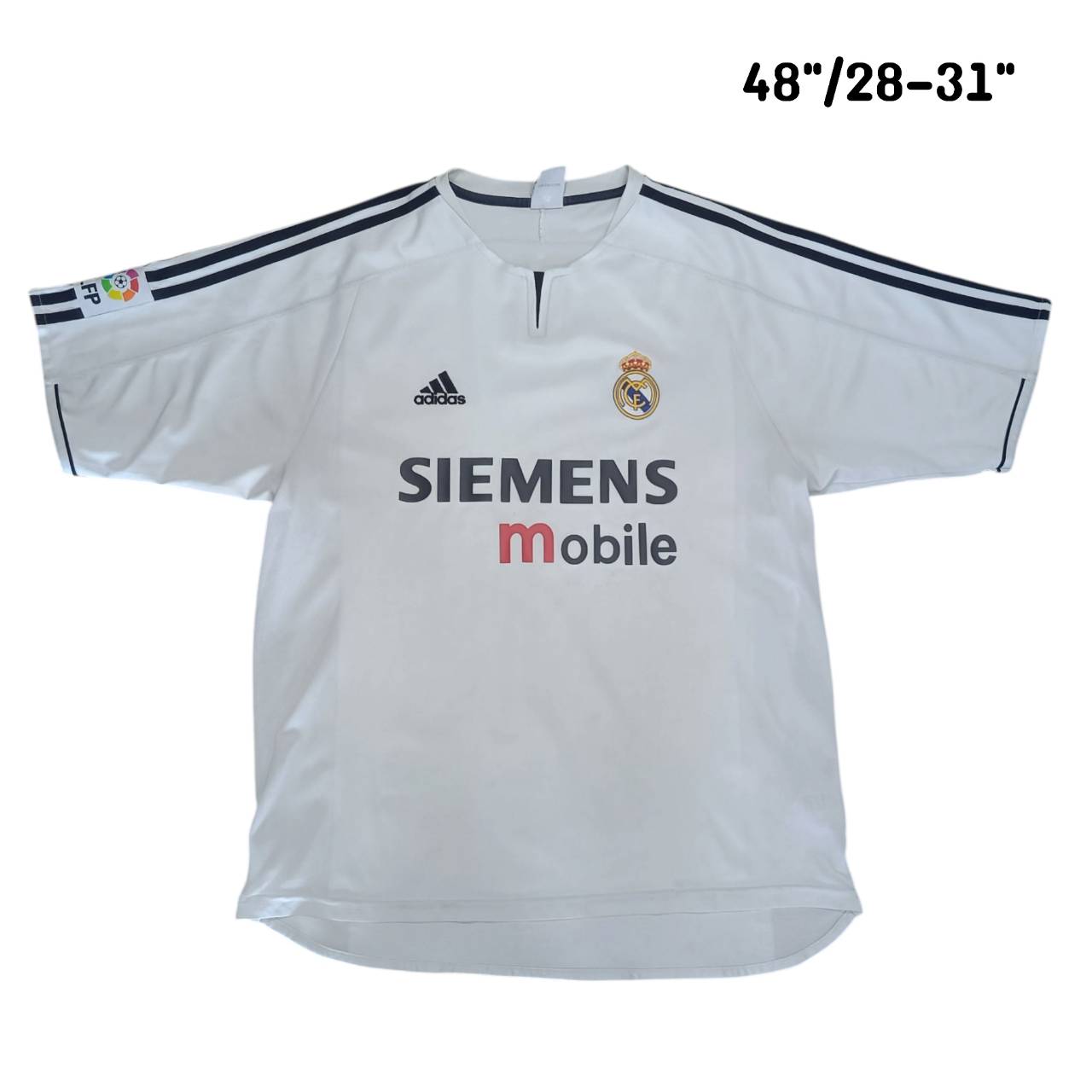 ADIDAS 2003-04 REAL MADRID Original JERSEY white football shirt, second hand, good condition