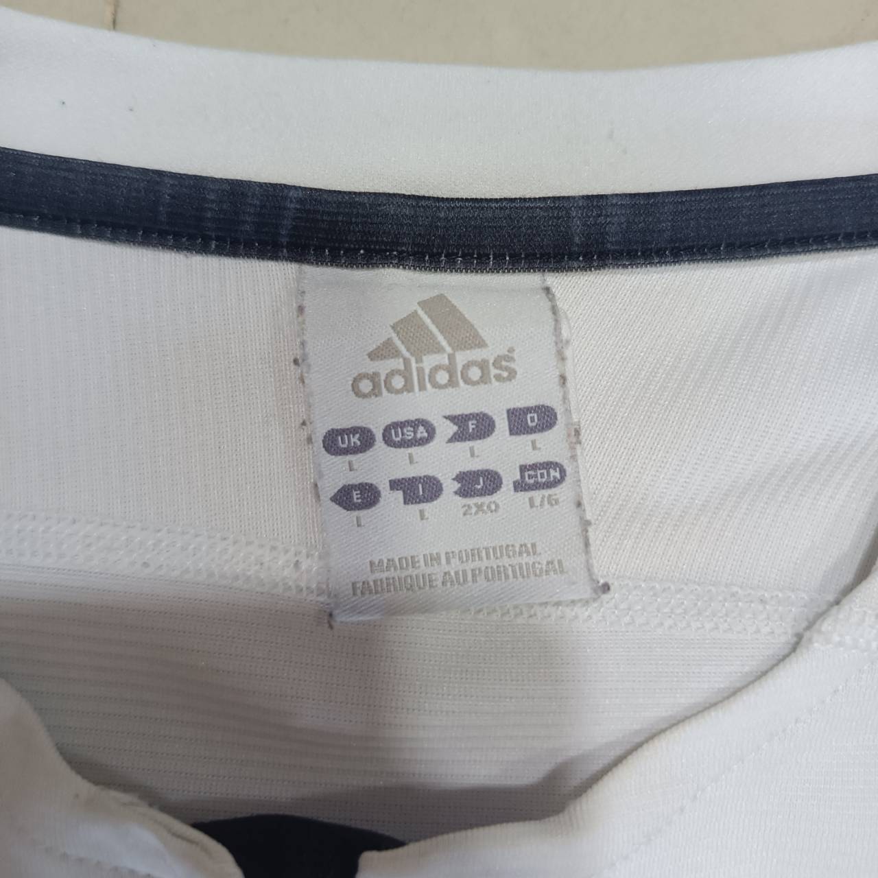 ADIDAS 2003-04 REAL MADRID Original JERSEY white football shirt, second hand, good condition