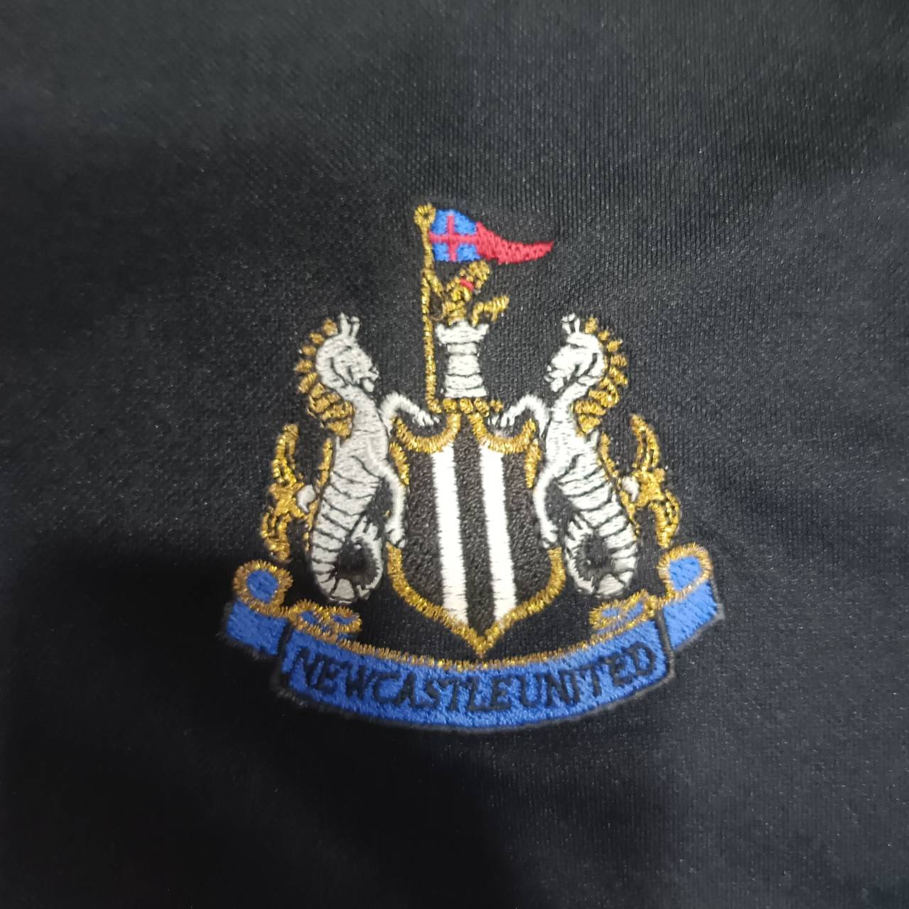 ADIDAS Newcastle United 2003-04 Away JERSEY long sleeve football shirt, black, second hand, very good condition