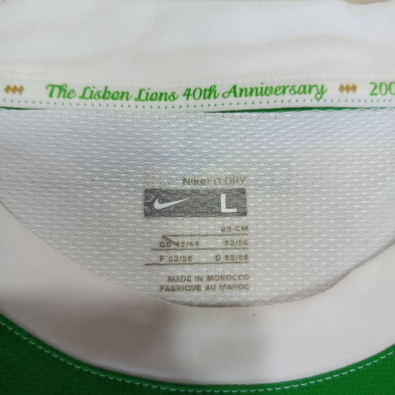 NIKE 2007-08 CELTIC NAKAMURA#25 JERSEY football Shirt size L green and white, second hand, very good condition