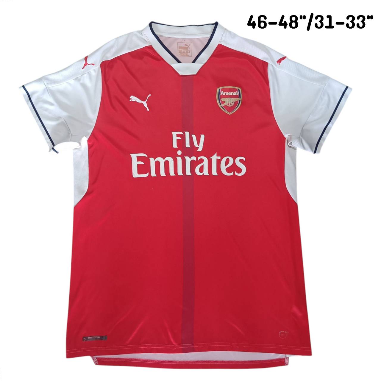 PUMA ARSENAL 2016/2017 Home jersey football Shirt size L red football shirt, second hand, good condition