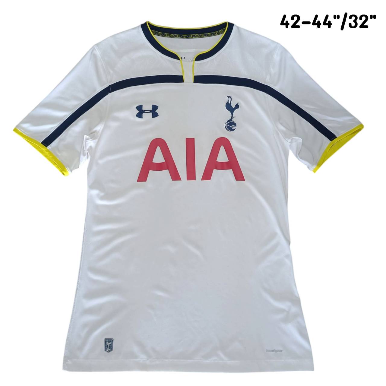 UNDER ARMOUR 2014-15 TOTTENHAM HOTSPUR SHIRT JERSEY football Shirt size L white, second hand, good condition