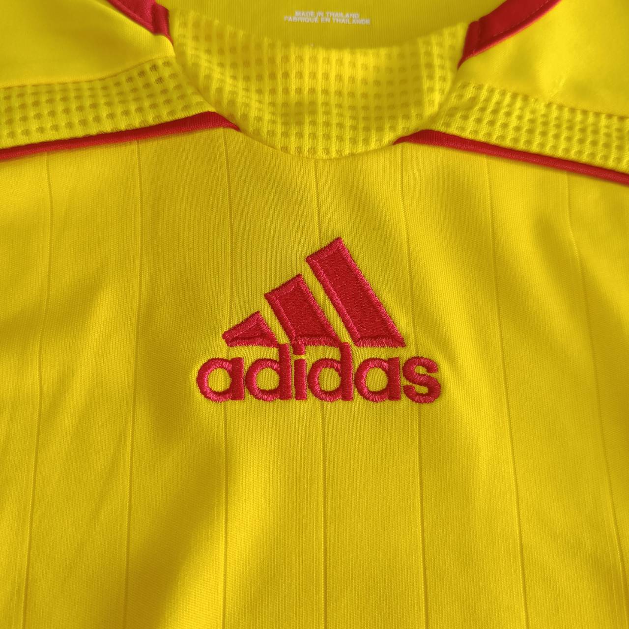 ADIDAS Liverpool 2006-07 JERSEY football Shirt SIZE L yellow, second hand, very good condition