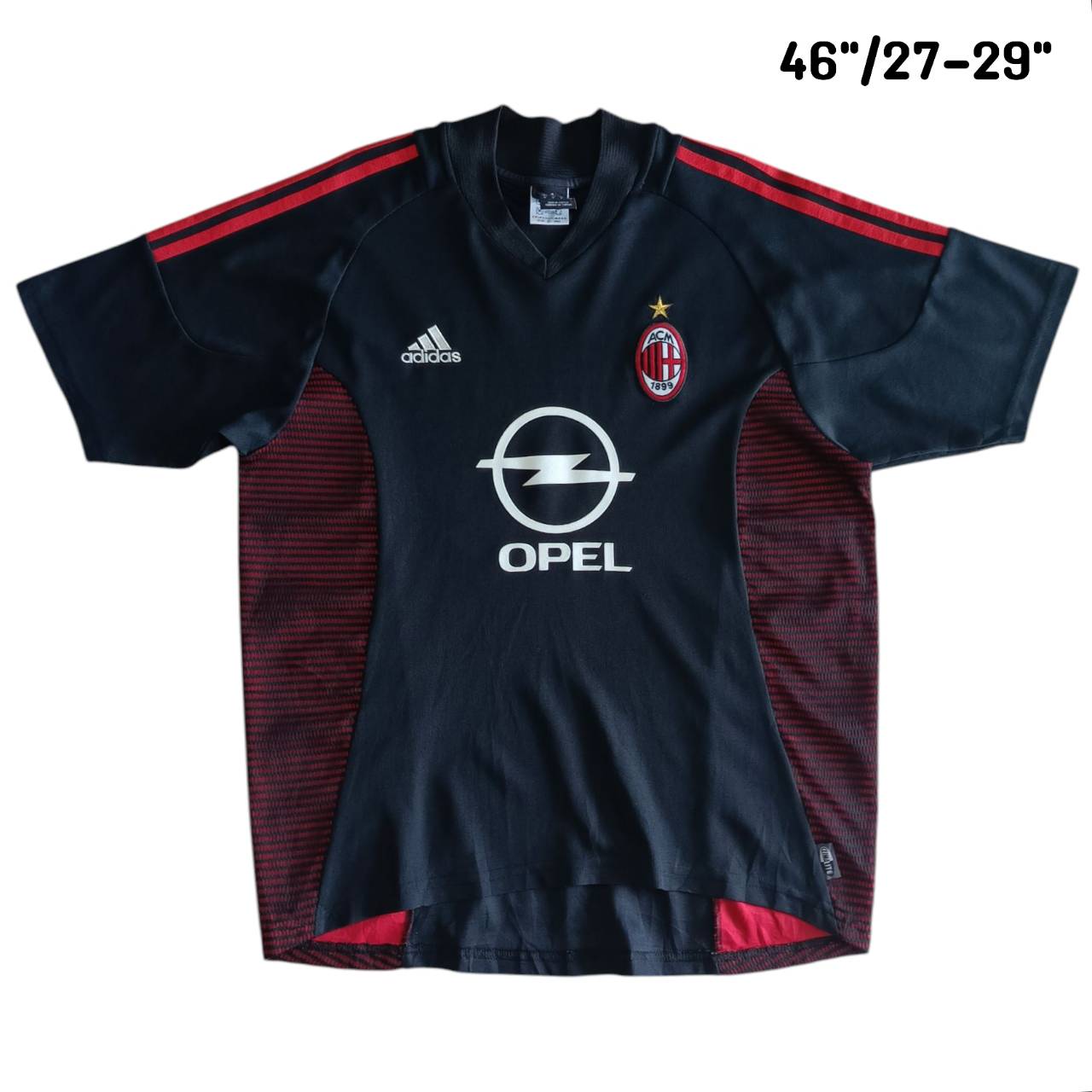 Vintage Adidas AC Milan 2002/03 Black Jersey football Shirt SIZE M Second Hand, Very Good Condition