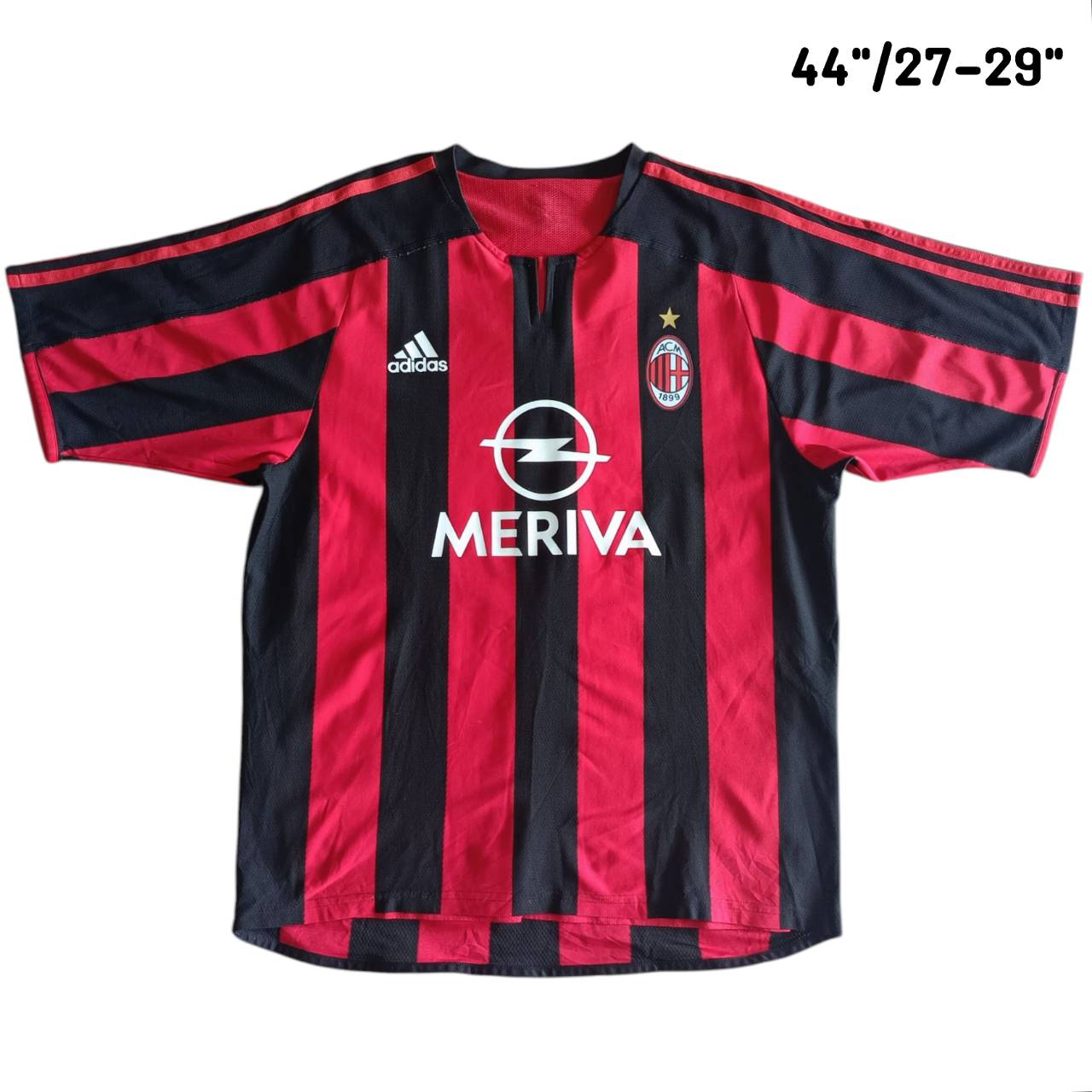 ADIDAS AC Milan Jersey 2003/2004 JERSEY football Shirt red and black second hand, very good condition