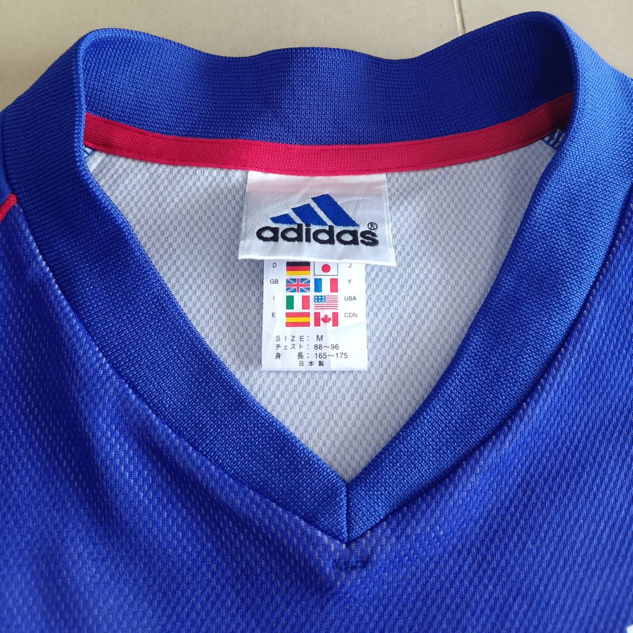 ADIDAS JAPAN 2002-04 NAKATA#7 JERSEY football Shirt size M blue, second hand, very good condition