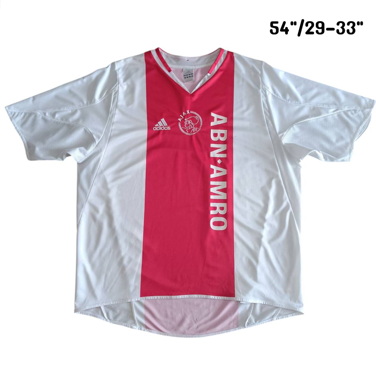 ADIDAS AJAX 2004-05 JERSEY football Shirt size 2XL Red and white, second hand, very good condition