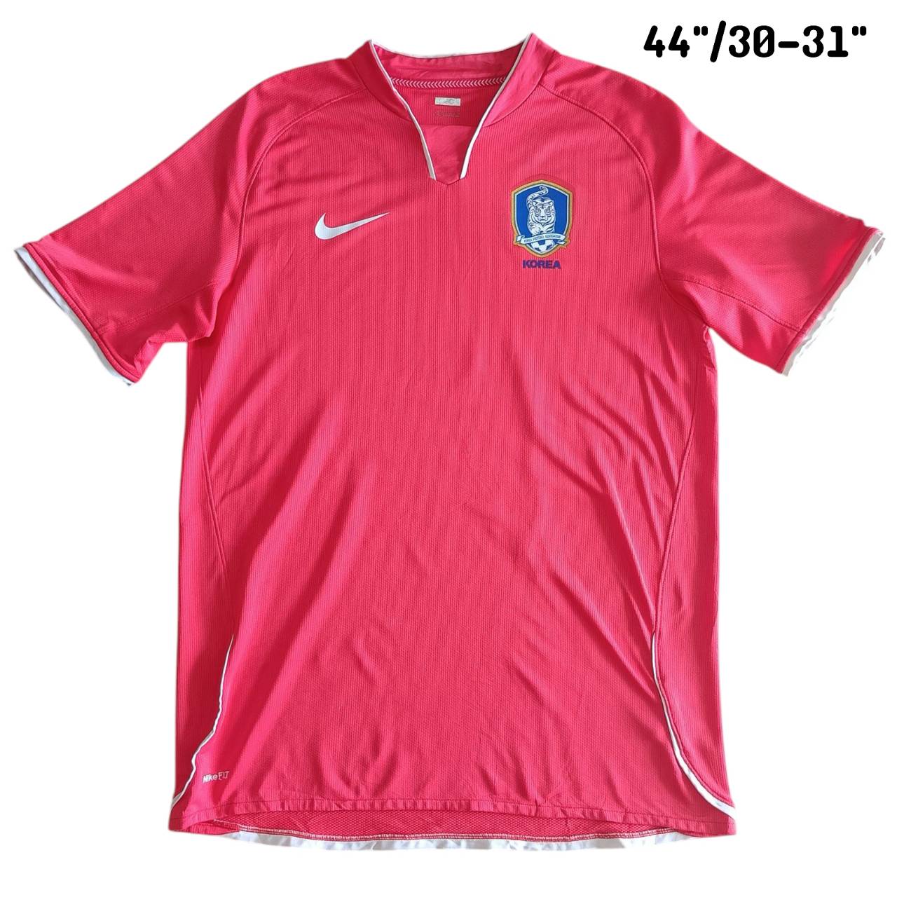 NIKE South Korea Nike Fit Dry 2008 Salmon Pink Home Kit JERSEY football Shirt size L Second hand, good condition