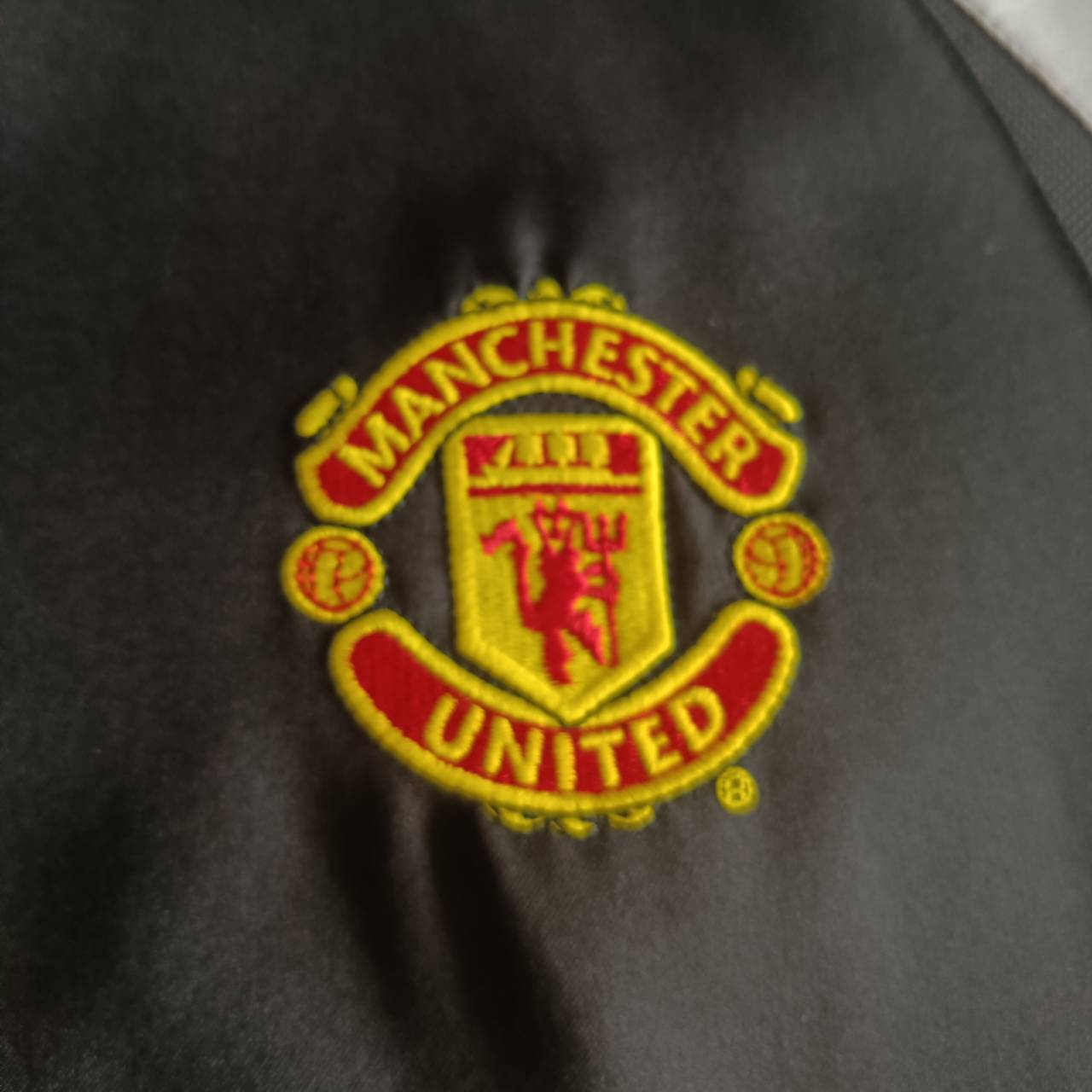 VINTAGE NIKE MANCHESTER UNITED 2003-05 AWAY JERSEY football Shirt size L Black-gray, second hand, good condition