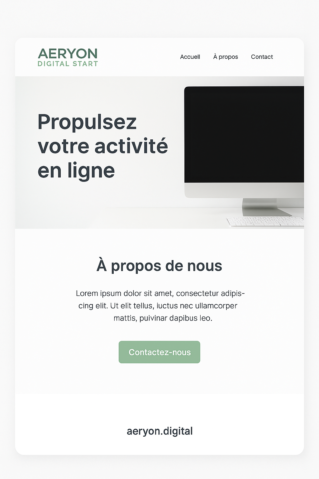 Site Vitrine Essentiel
