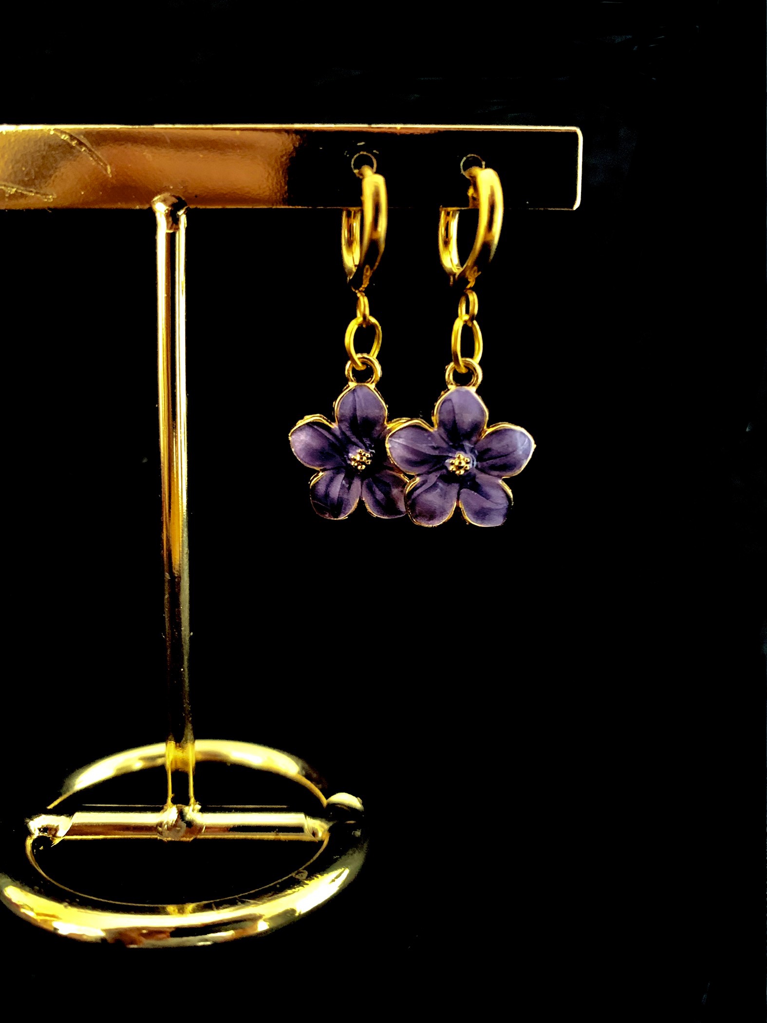 Boucles d'oreilles en fleur