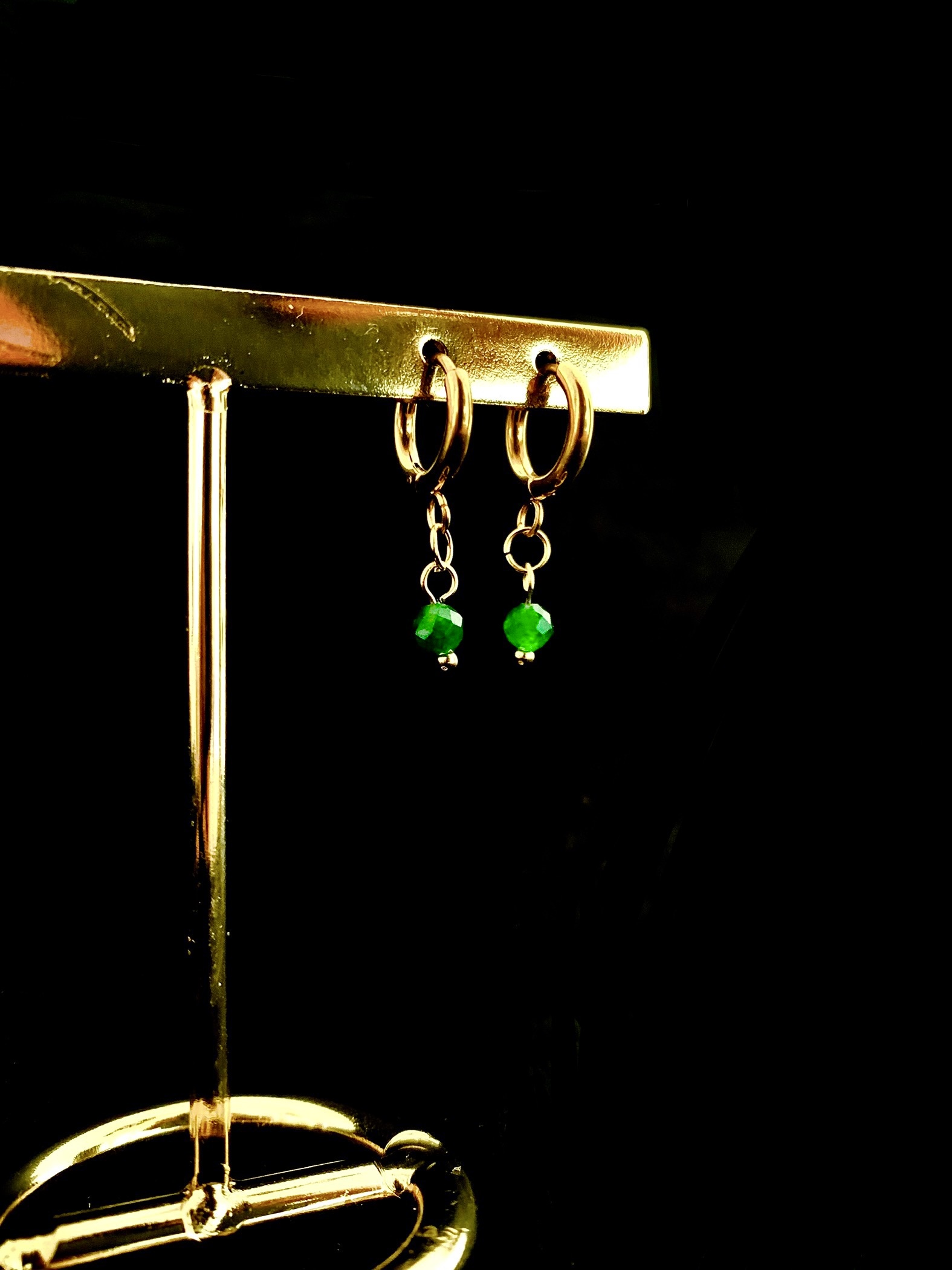 Boucles d’oreilles dorée 
