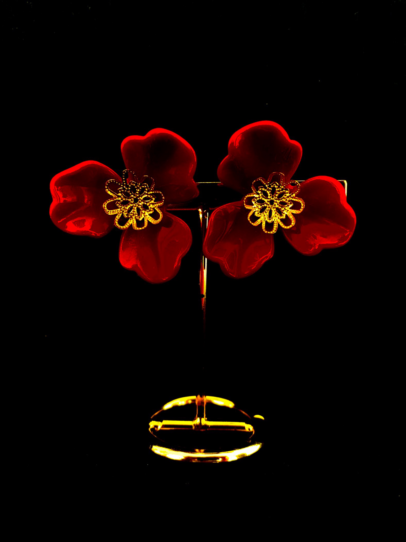 Boucles d'oreilles fleuries