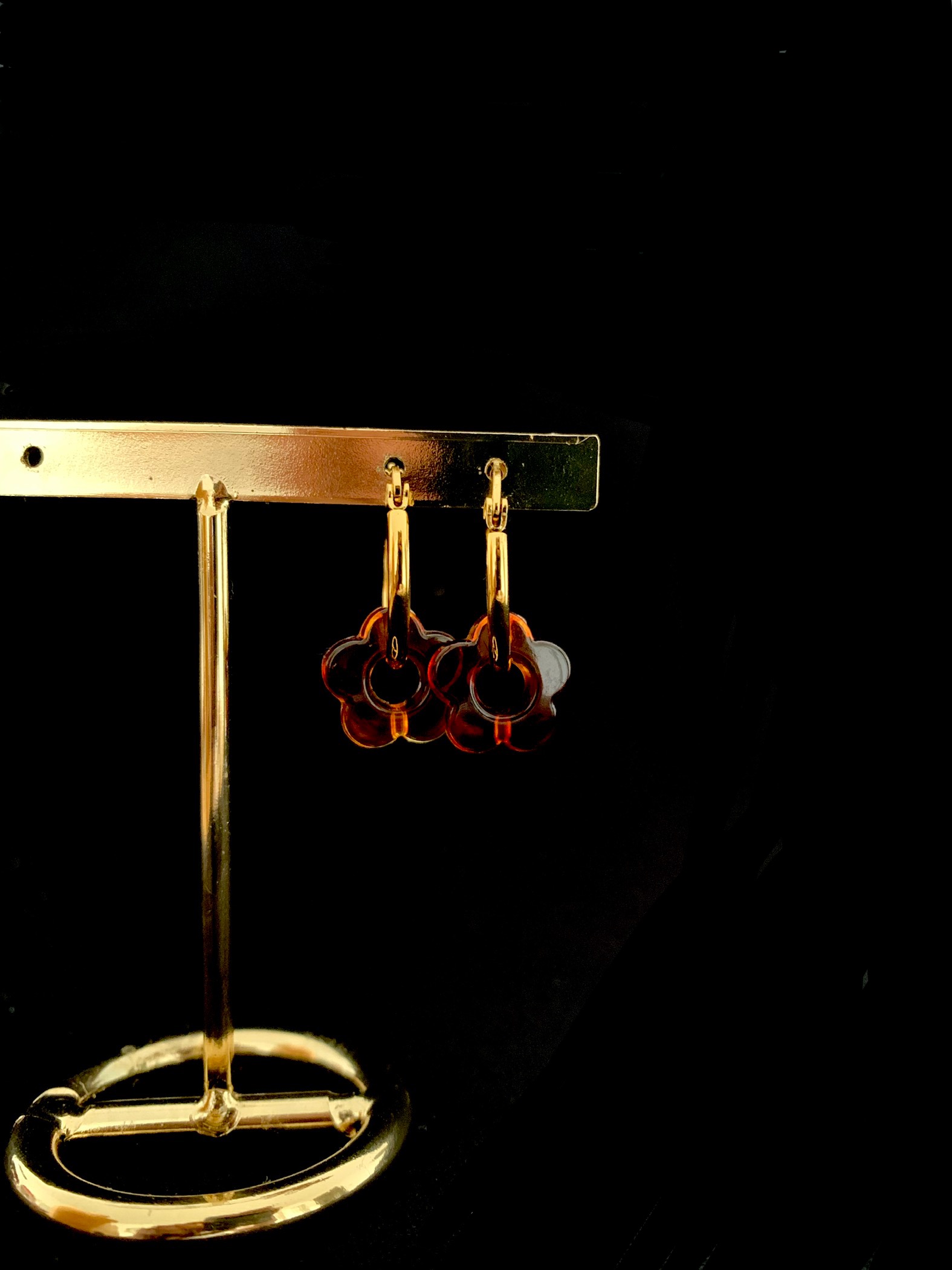 Boucles d'oreilles dorée 