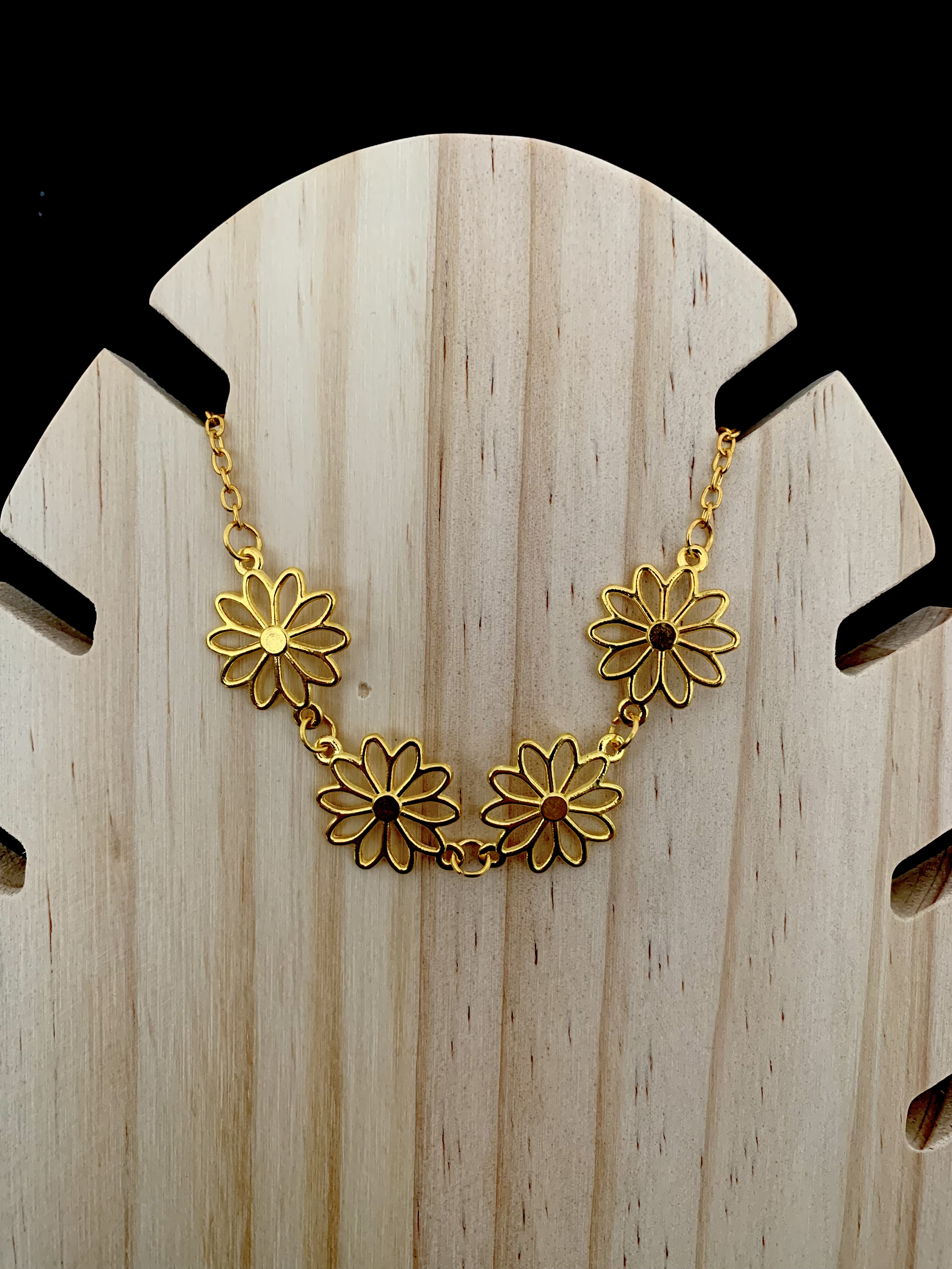 Bracelet Fleur Doré 