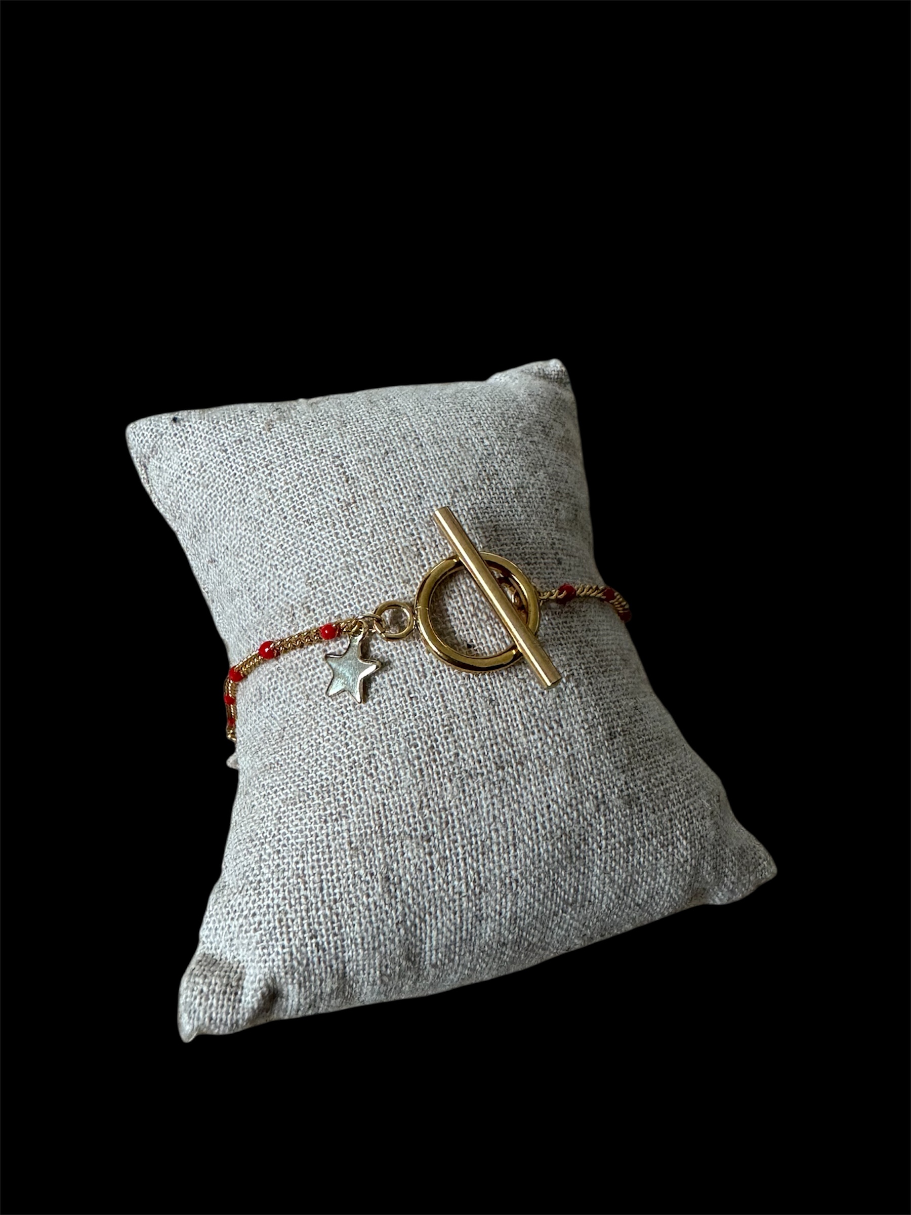 Bracelet étoile dorée