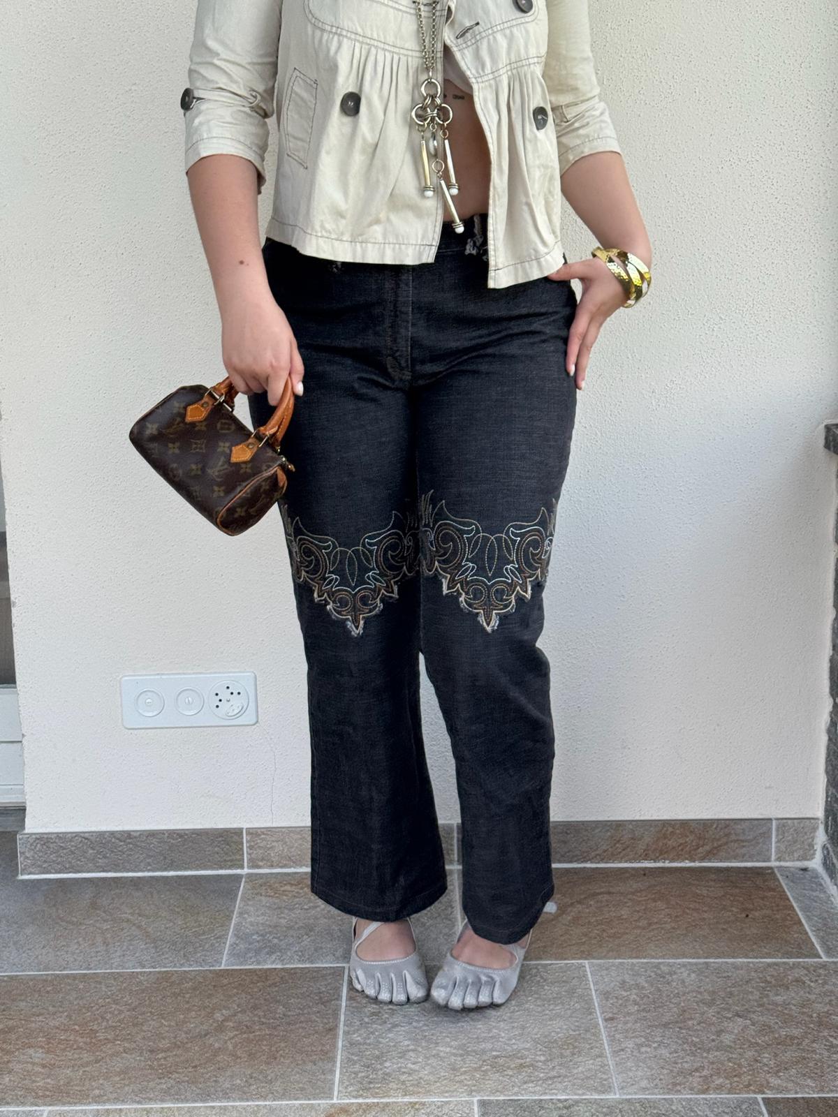 Escada Embroidered Jeans