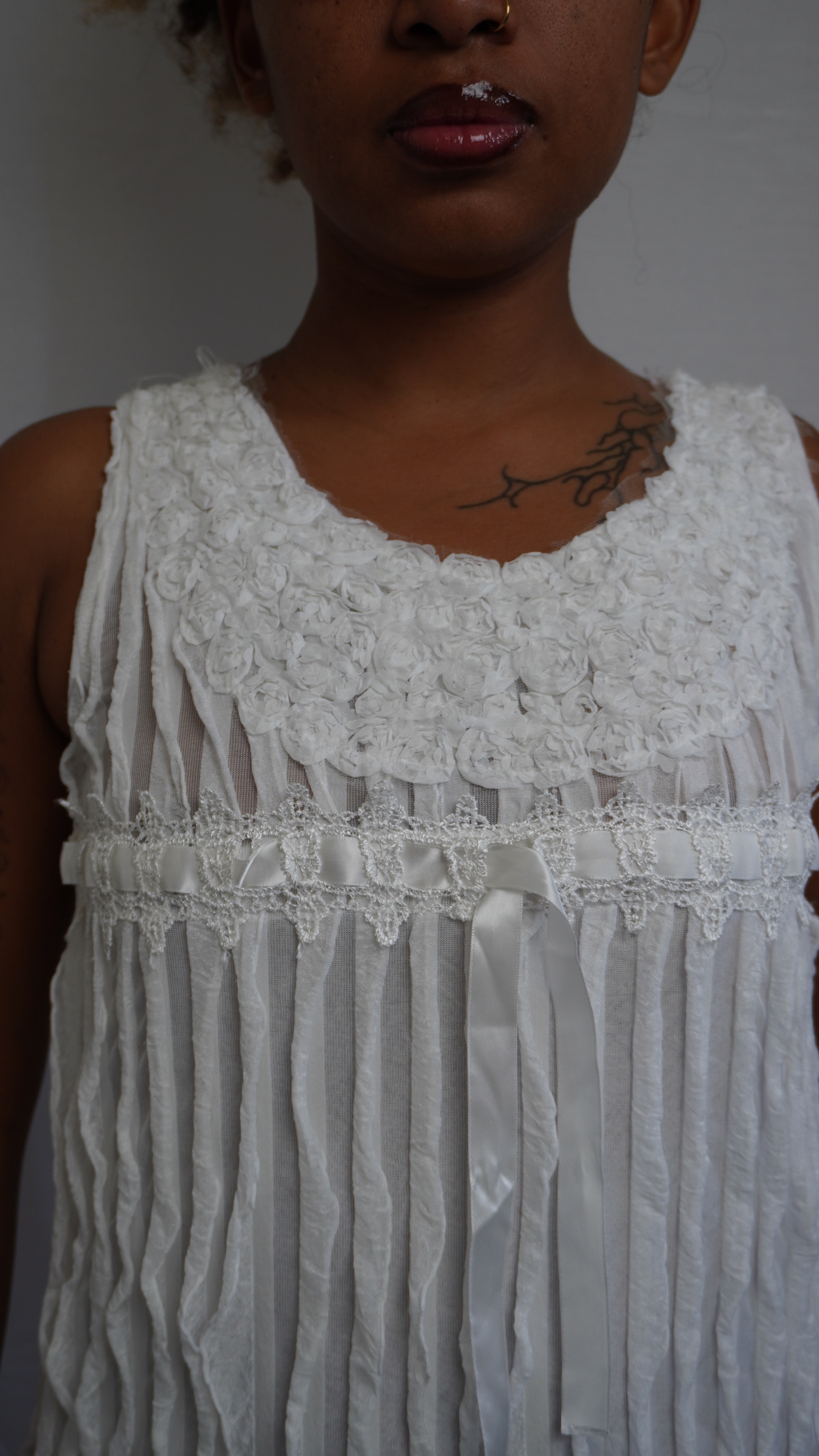 White Sleeveless Dress